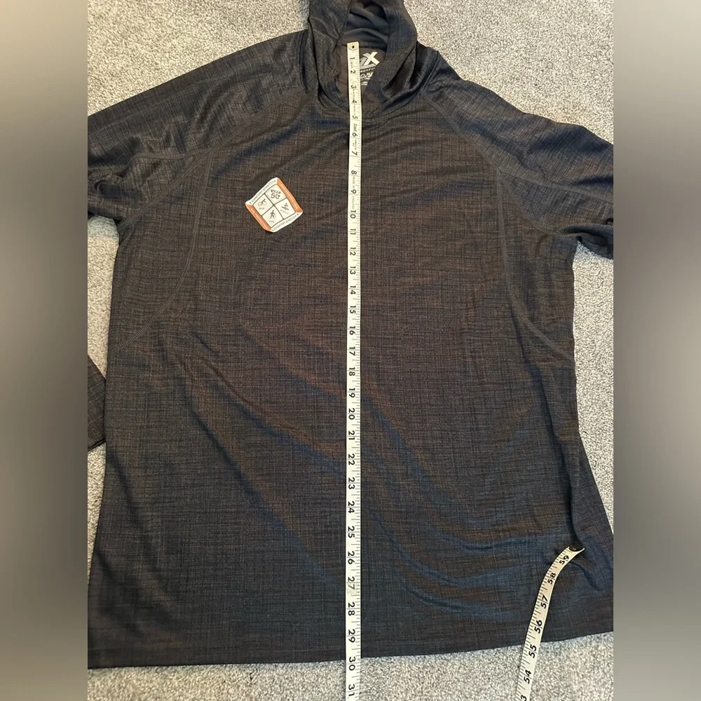ZeroXposur Men’s Black Sun Protection Hoodie Size XL  NWOT - Picture 8 of 9